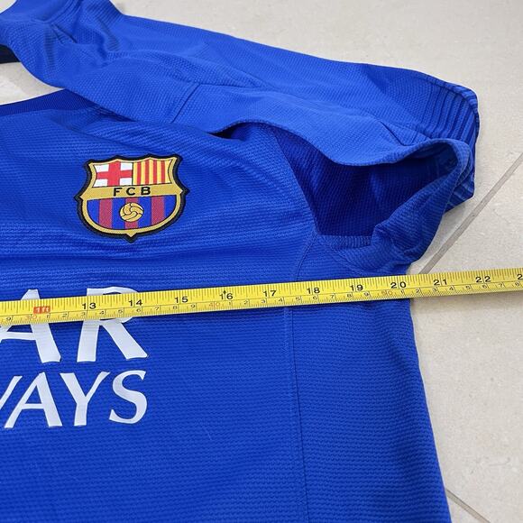 Barcelona FC Nike 2013-2014 Blue Goalkeeper Soccer Jersey Men’s Medium - Picture 6 of 10